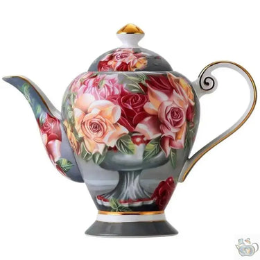 Théière florale en porcelaine d'os Théières à la folie